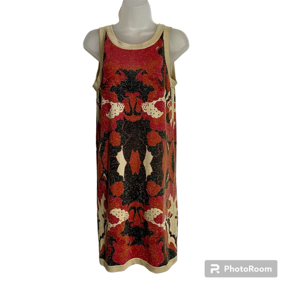 Diane Von Furstenberg Art to Wear Wool Silk Blend Dress, Size Small